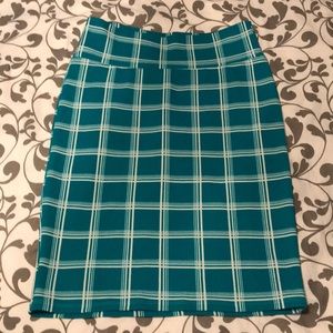 Aqua LuLaRoe Cassie Pencil Skirt M